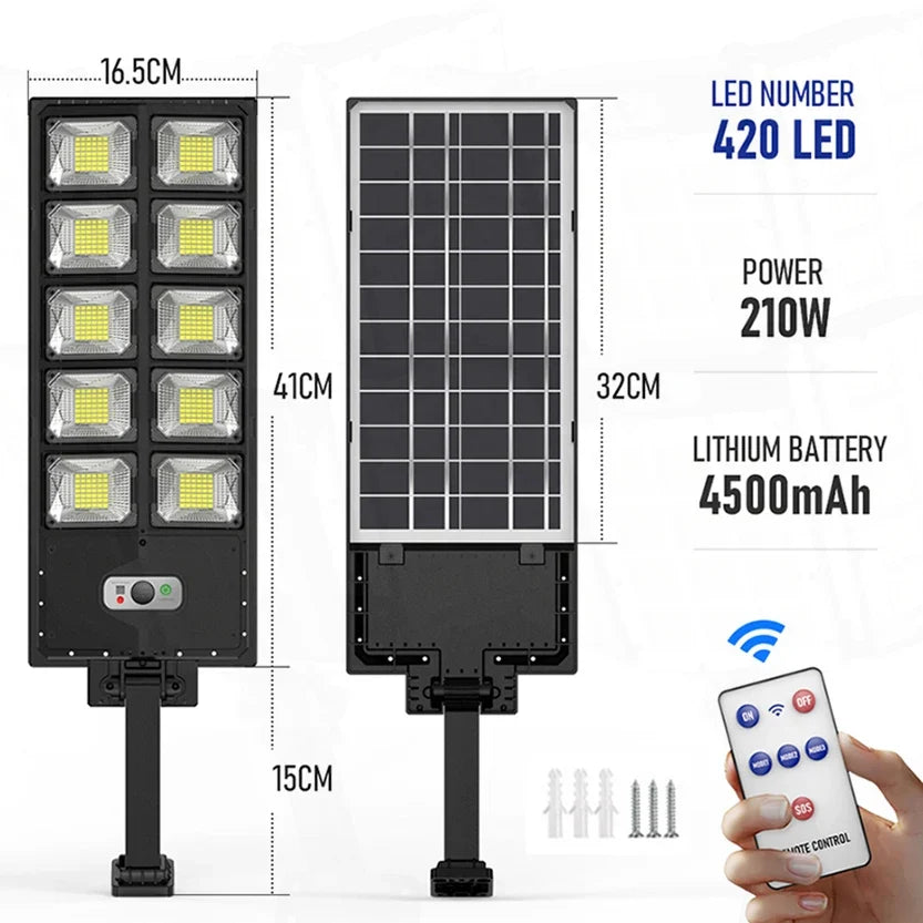 20000W Split Solar Street Light Outdoor Aluminum Solar Street Light Garden Sunlight House Remote Control Waterproof Wall Lamp