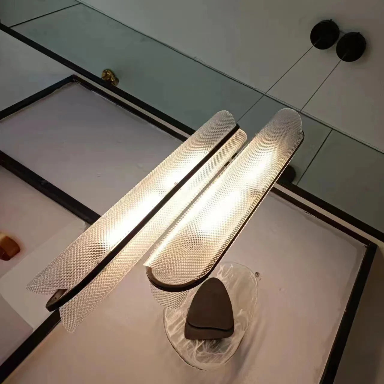 lampe led moderne à suspension réglable pour bar et bureau