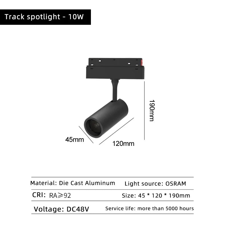 lampe led magnétique à intensité variable projecteur de plafond zigbee