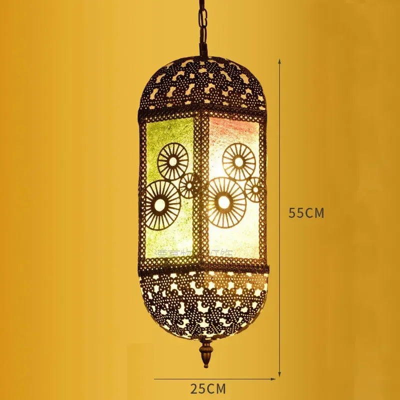 lustre suspendu asiatique décoratif pour intérieur bohème