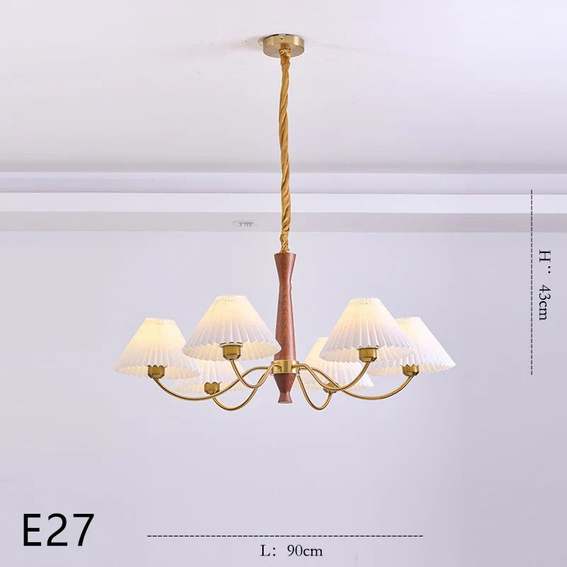 lustre en bois pour décoration luminaire suspendu