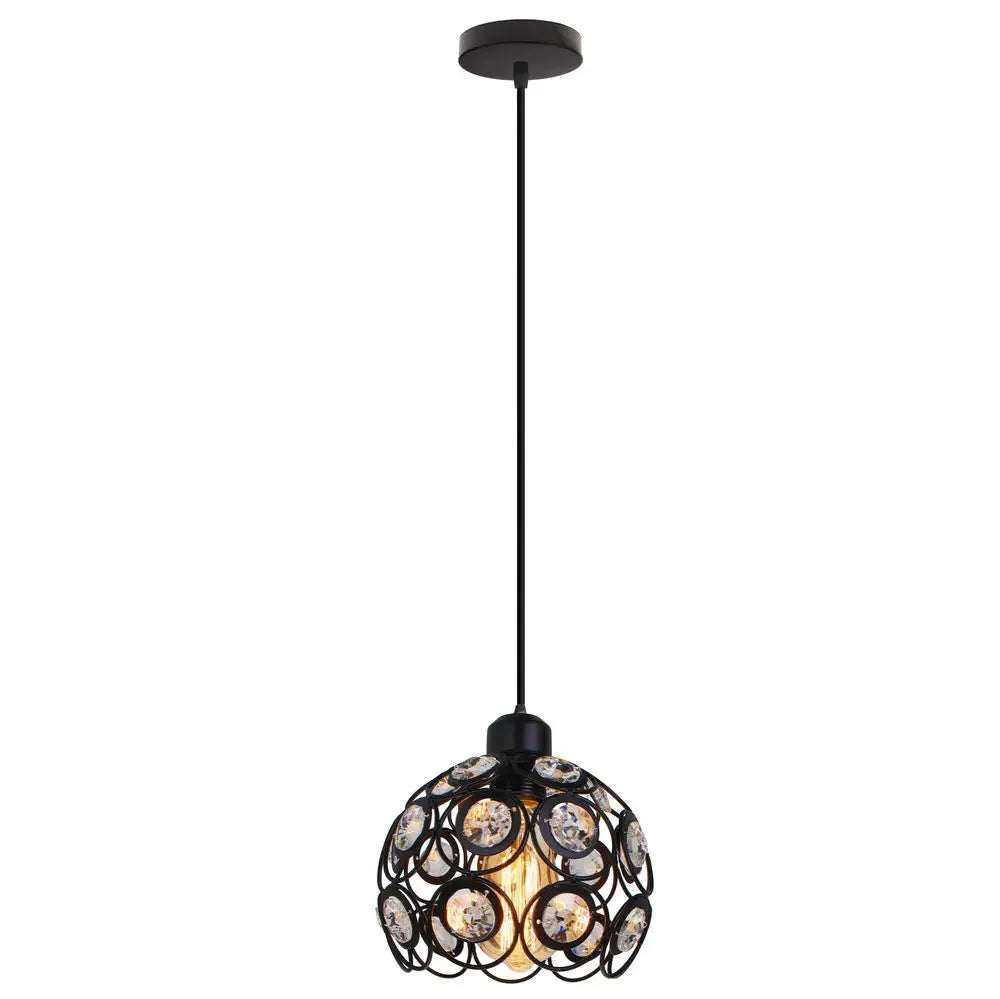 suspension vintage en métal abat-jour cage pour éclairage intérieur