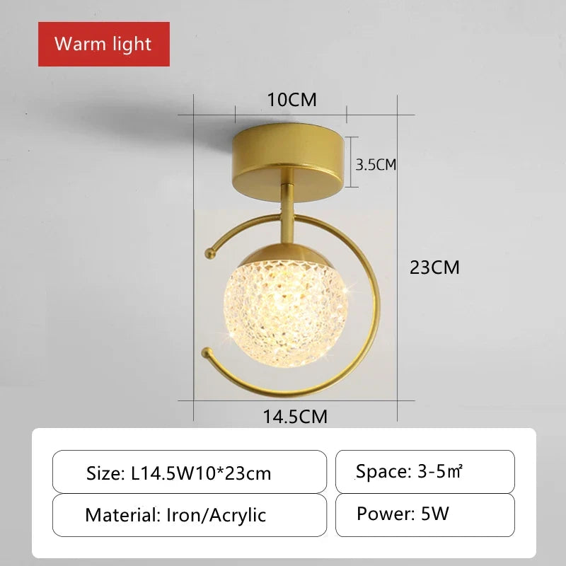 plafonnier led acrylique éclairage luxe intérieur gradation continue