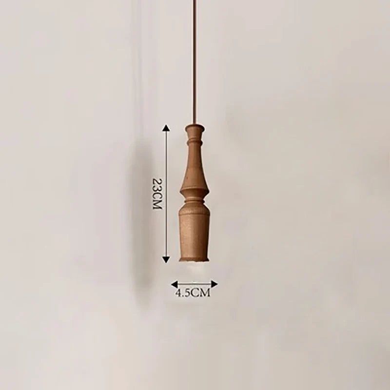 suspension en bois vintage pour bar restaurant nordique