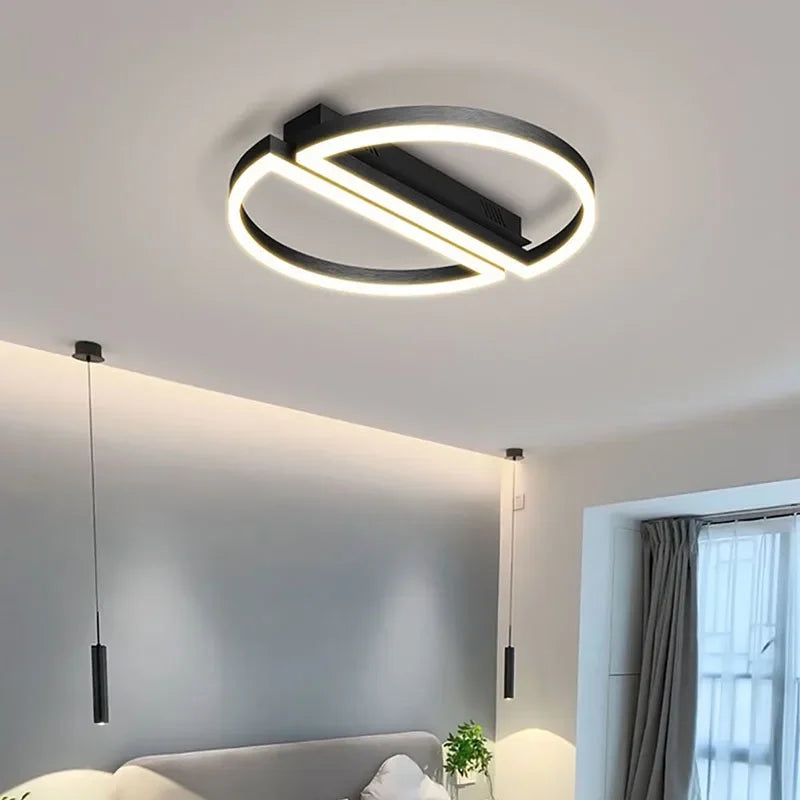 lustre style industriel à leds pour décoration intérieure moderne