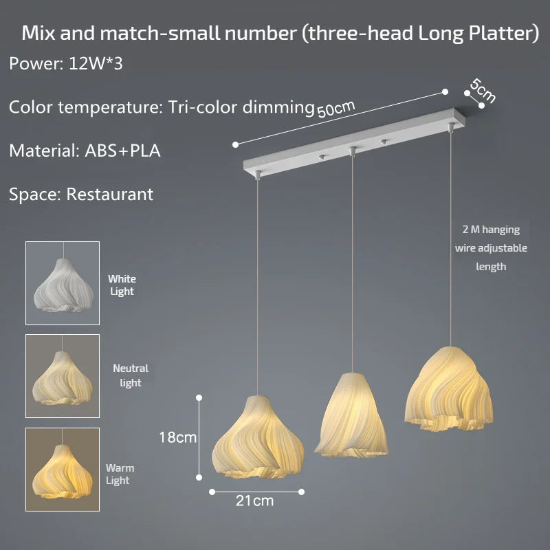 lustre nordique petit pétale pour ambiance conviviale