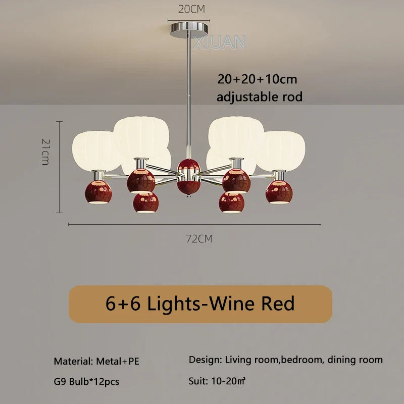 lustre led moderne haut bas éclairage intérieur suspendu