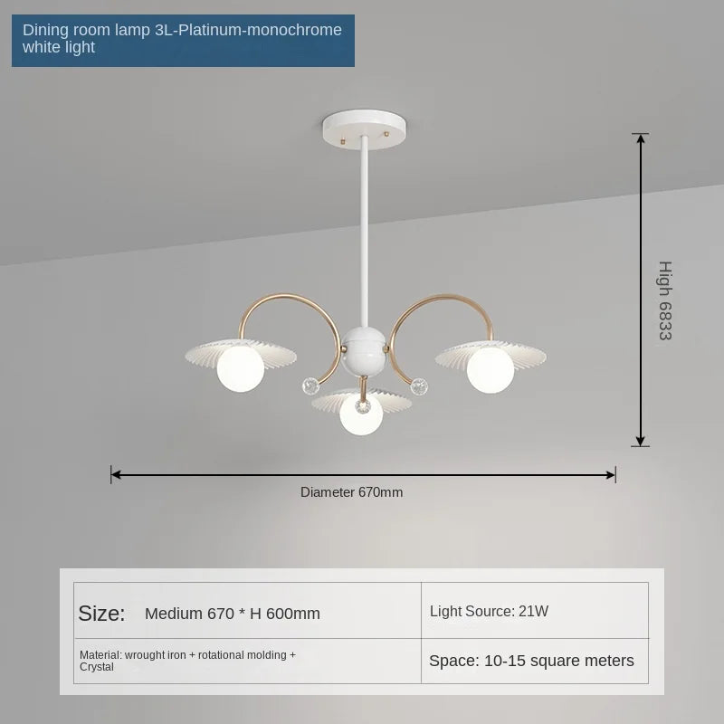 lustre moderne en verre pour décoration intérieure créative et artistique