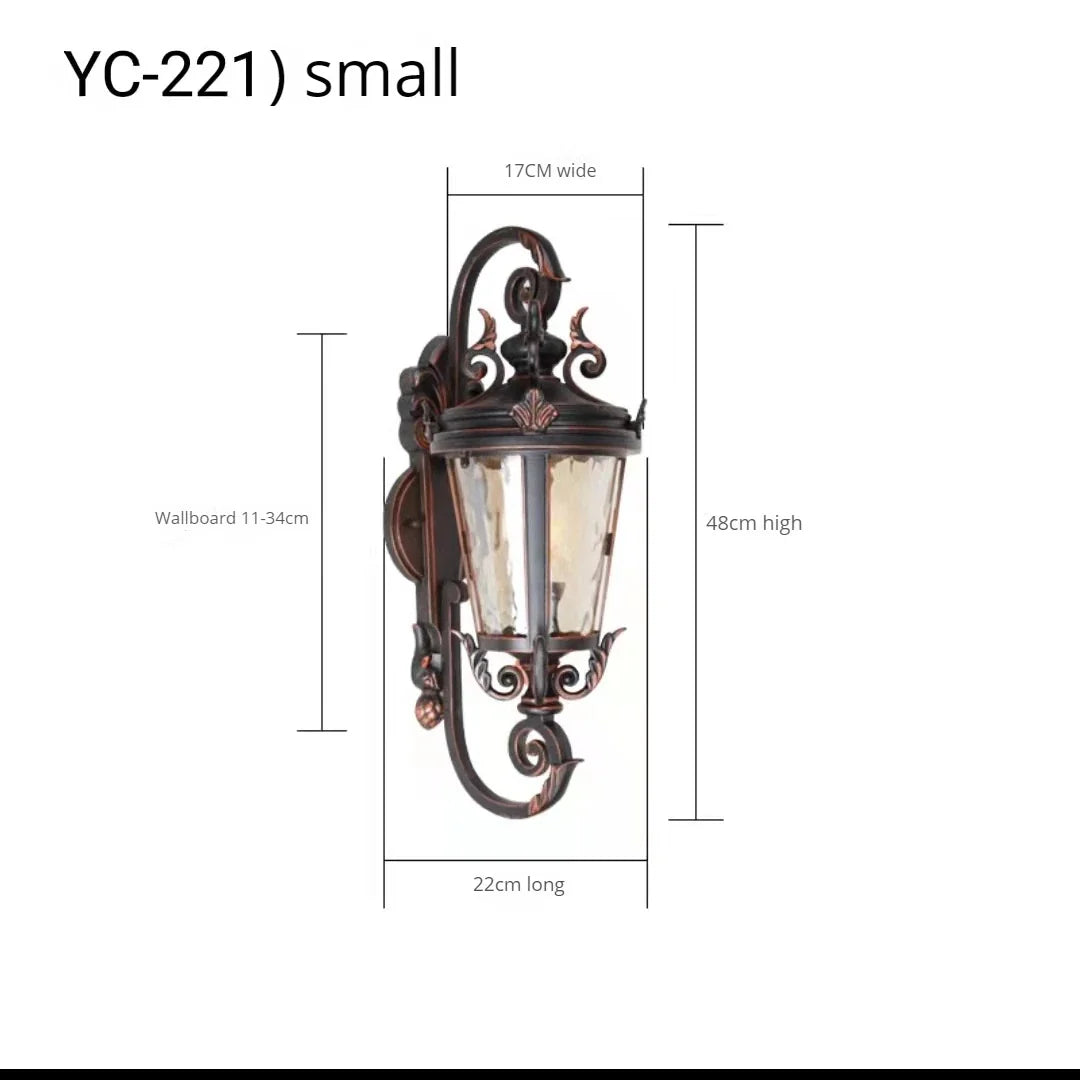 applique murale led extérieure étanche style européen américain