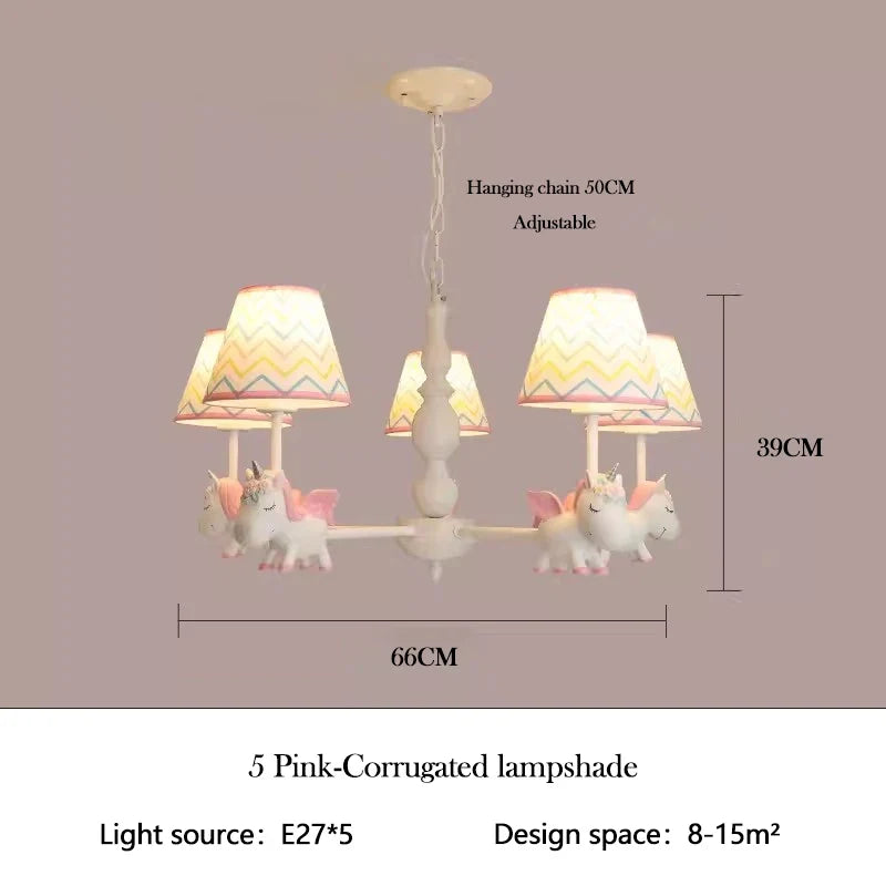 lustre enfant LED rotatif style nordique romantique et chaleureux