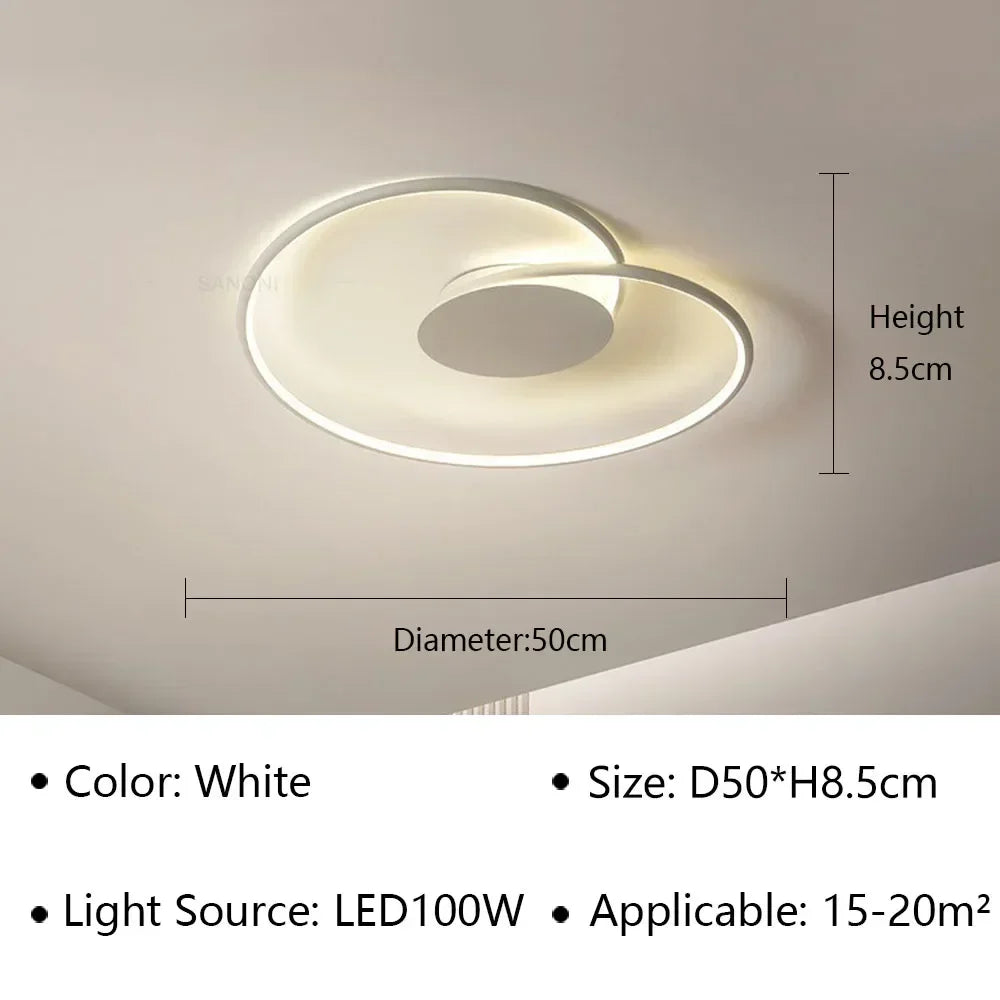 plafonnier led moderne pour décoration intérieure et ambiance chaleureuse