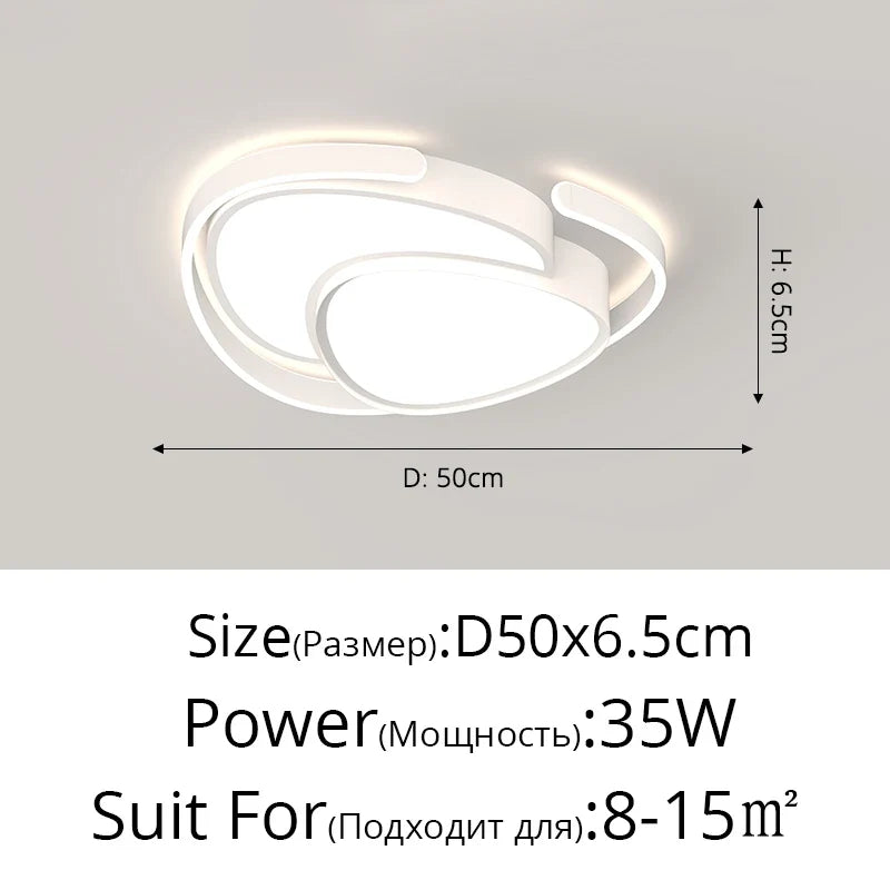 lampe led encastrée ronde simple pour maison moderne nordique