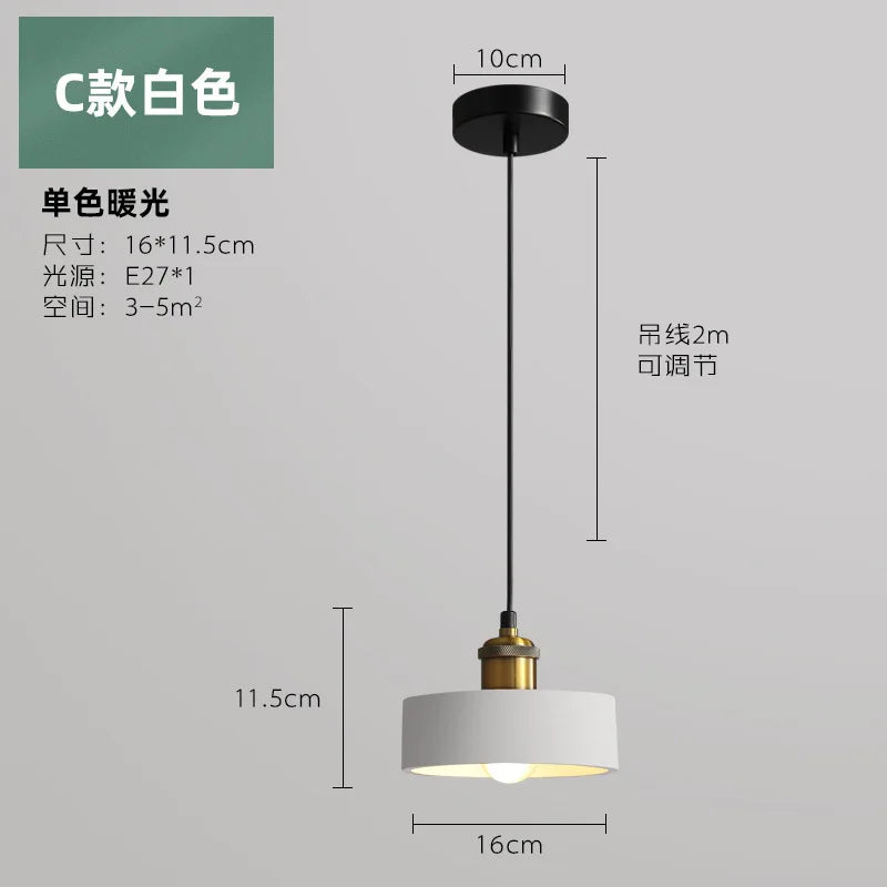 Suspension LED de Style industriel