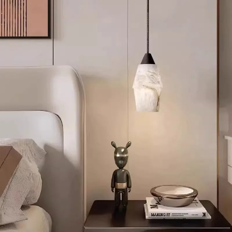 lustre led suspendu collection marbre vintage rétro