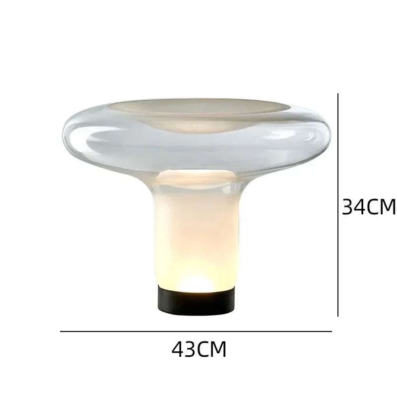 Italy Design Mushroom Table Lamps Glass Desk Light Close to Original for Bedroom Living Room