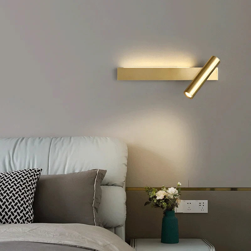 applique murale moderne en cuivre pour un éclairage créatif et luxueux