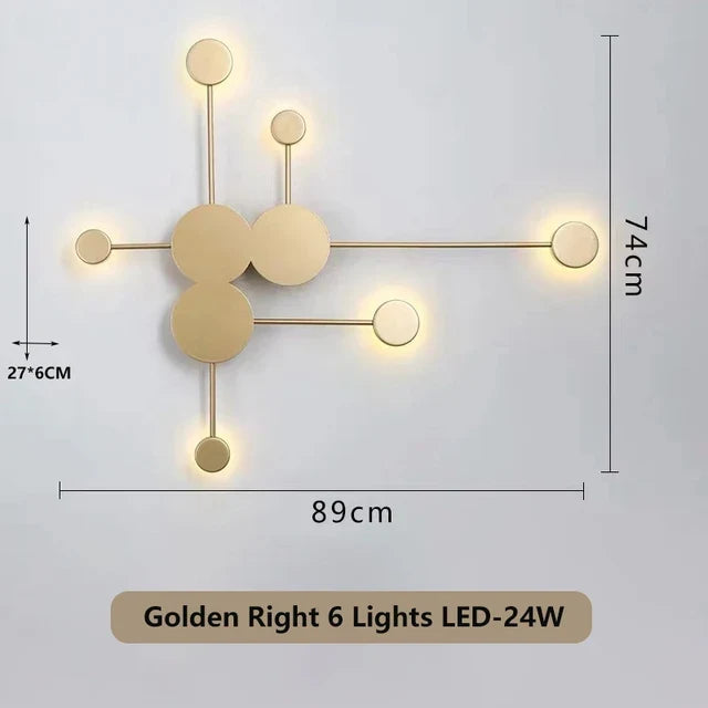 Modern Nordic Black Wall Lamp  AC110V AC220V Bedroom Bedside Wall Sconce Light Art Decoration Fixtures Living Room Wall Lights