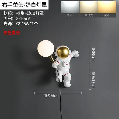 applique murale astronaute décoration chambre enfant créative
