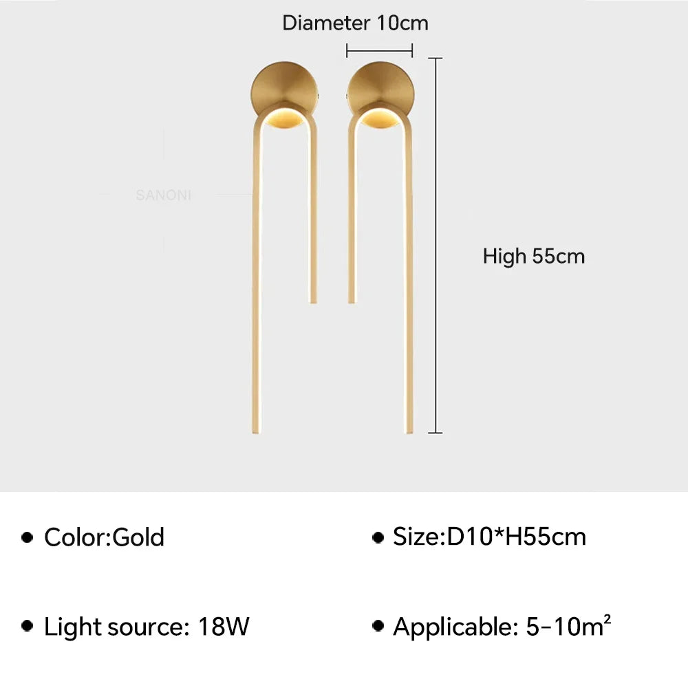 applique murale led design moderne pour décoration intérieure élégante