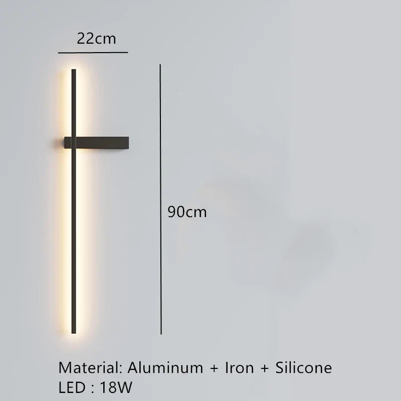 applique murale led minimaliste art déco appliques aluminium