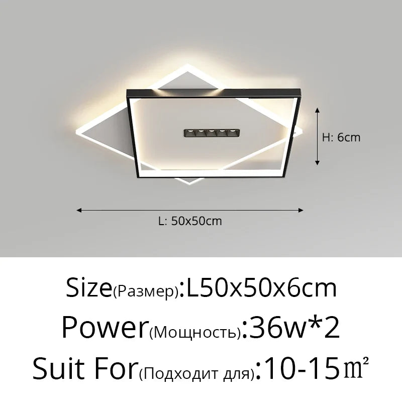 lustre led avec projecteur pour éclairage intérieur