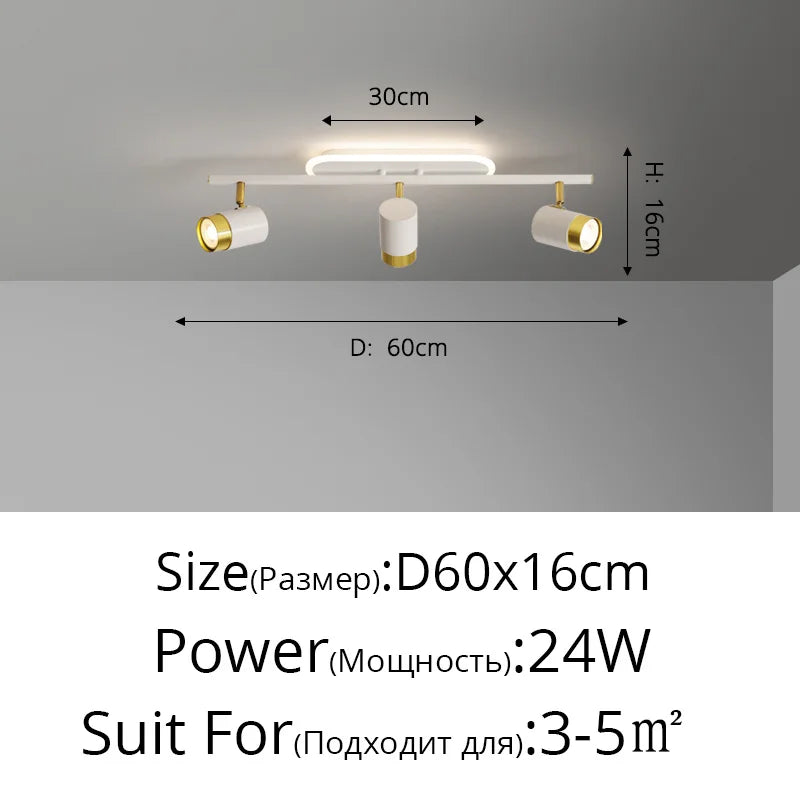 lustre moderne led pour magasin de vêtements et salon