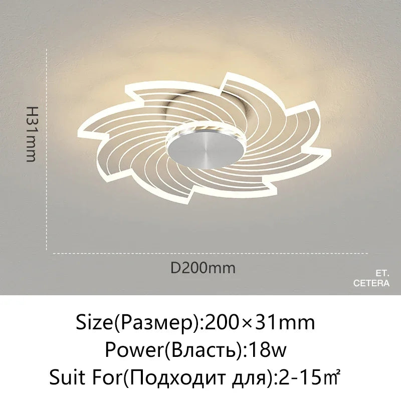 lustre led ultra lumineux moderne nordique avec décoration d'amour
