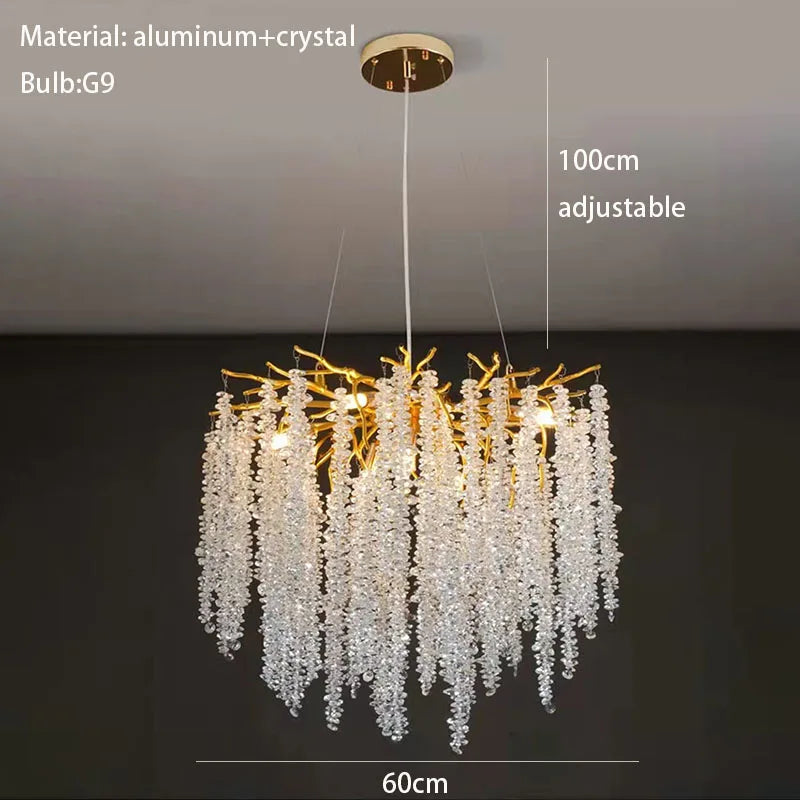 applique murale led moderne design art déco branches de fleurs de cerisier