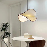 lustre led suspendu en tissu 	 style réglable