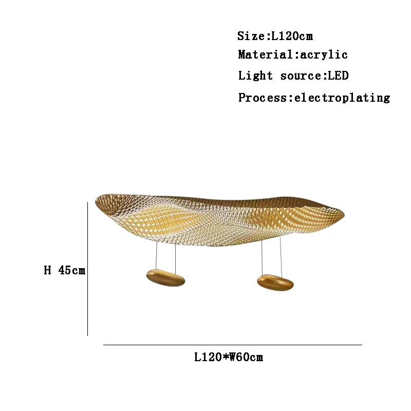 lustre postmoderne italien en forme de goutte led créative
