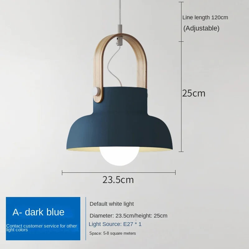 Nordique Loft LED fer suspension lumières Macaron Restaurant chambre chambre suspension lampe maison intérieur cuisine luminaires Luminaire