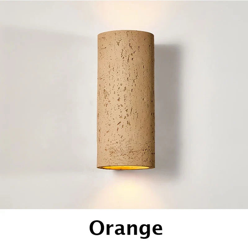 applique murale nordique led wabi-sabi en ciment rétro