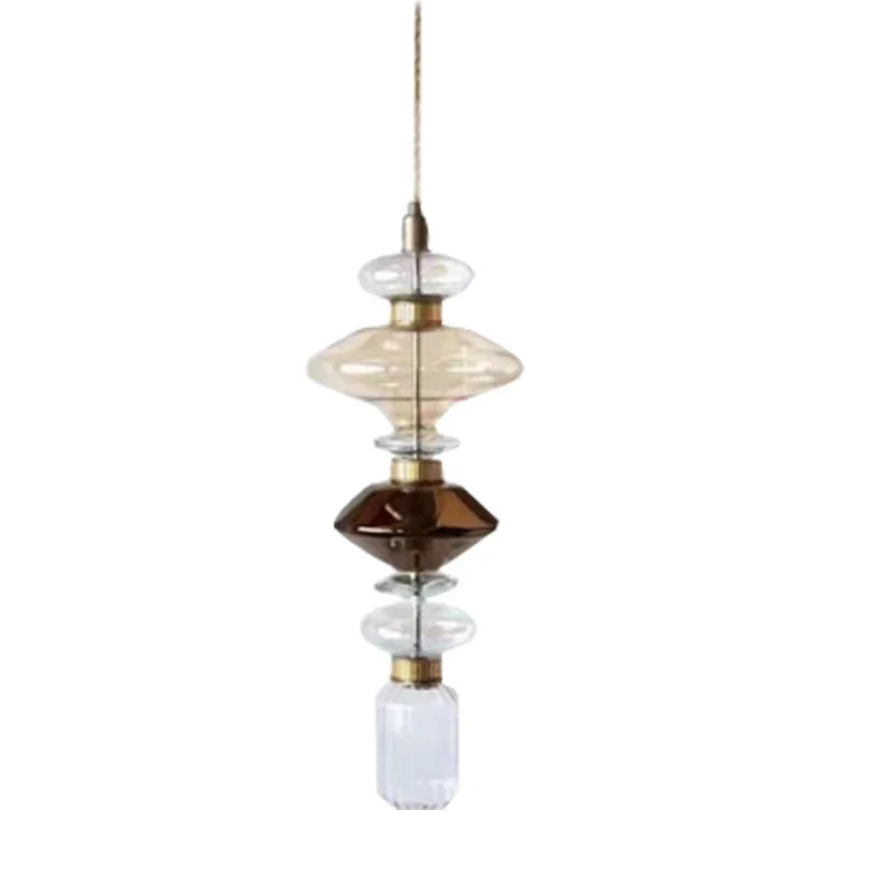 suspension design italienne en verre pour intérieur élégant