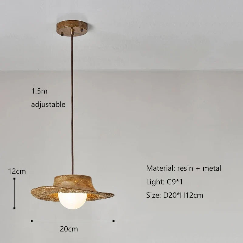 suspension led style wabi sabi nordique simple pour restaurant