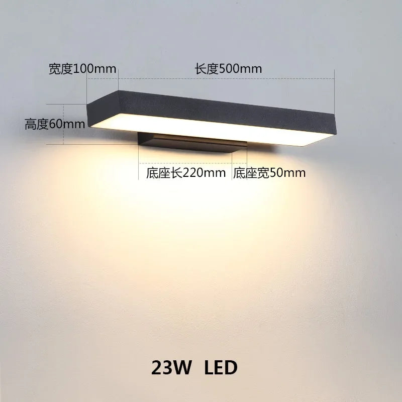 Outdoor Sensing Wall Lamp, Outdoor Waterproof Wall, Villa Courtyard Waterproof, Entrance Door Human Body Sensing Lamp