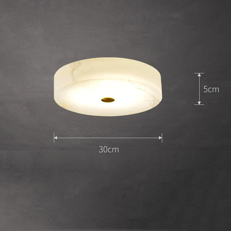 plafonnier circulaire en marbre luminaire nordique de luxe