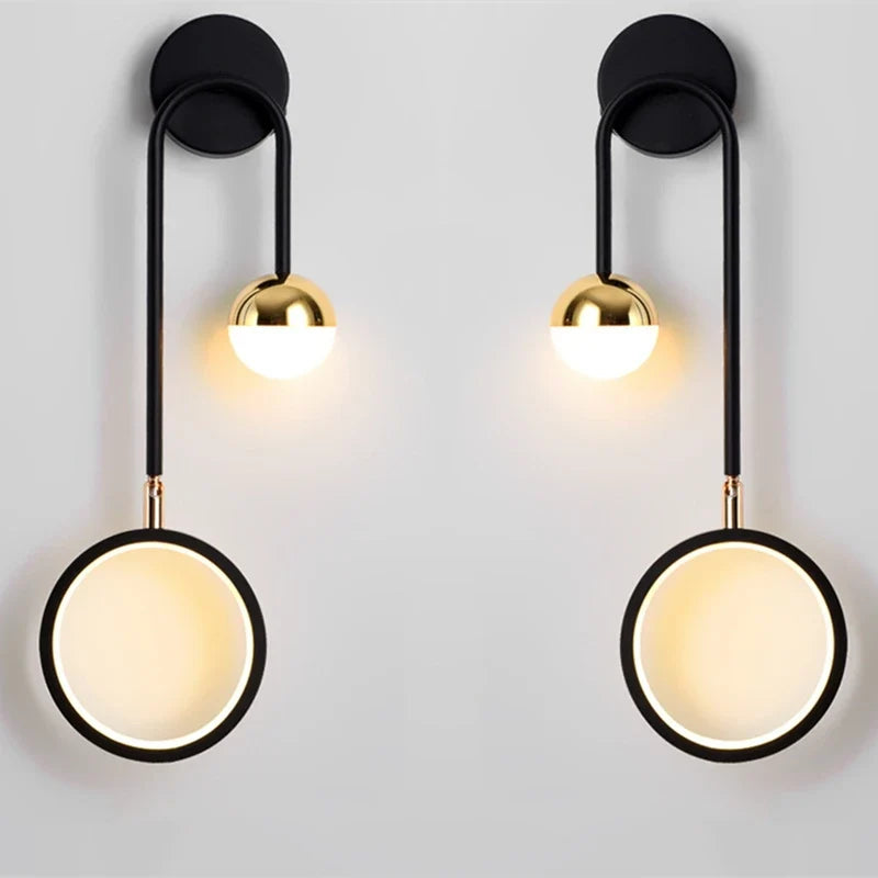 applique murale led rotative moderne nordique de luxe décorative