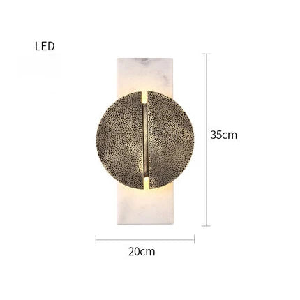 applique murale led moderne en marbre style internet pour hôtel et café