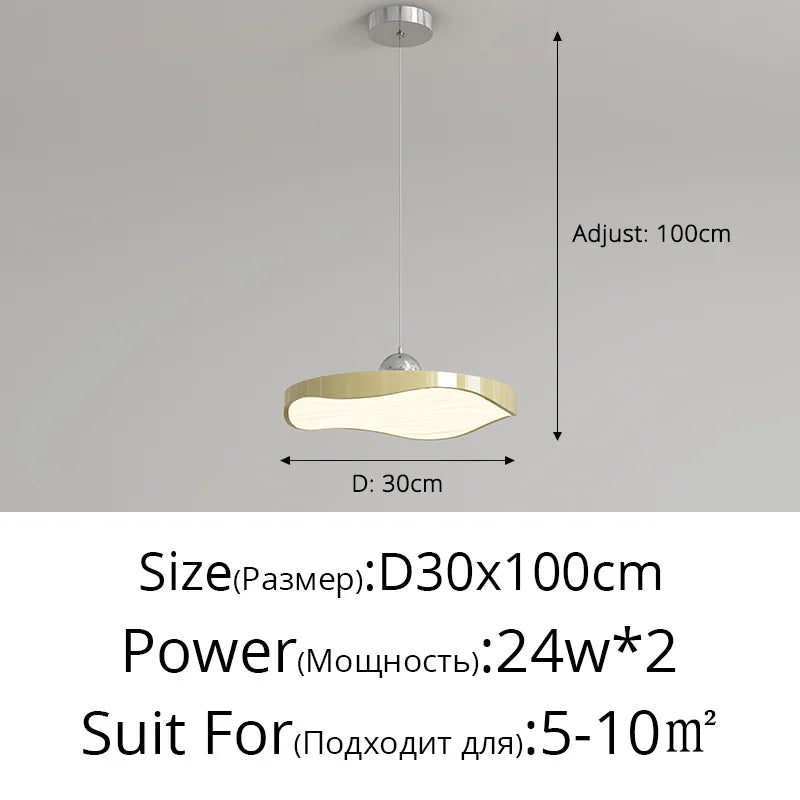 lustre rond moderne minimaliste protection des yeux