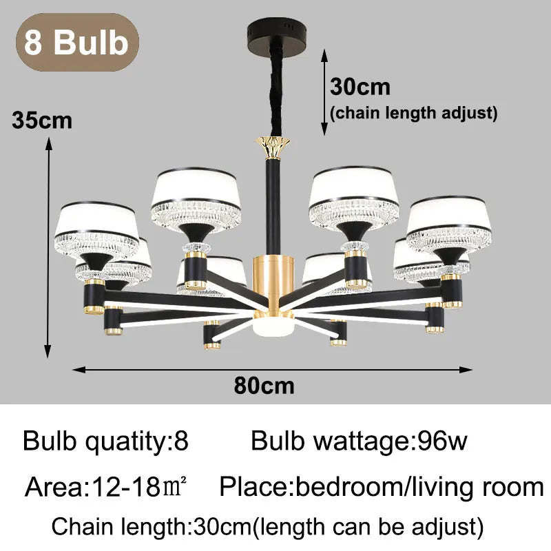 lustre moderne led design nordique pour intérieur élégant