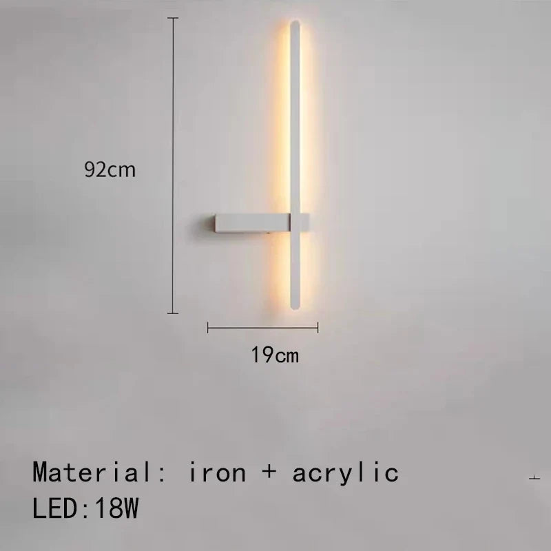 applique murale led minimaliste design artistique