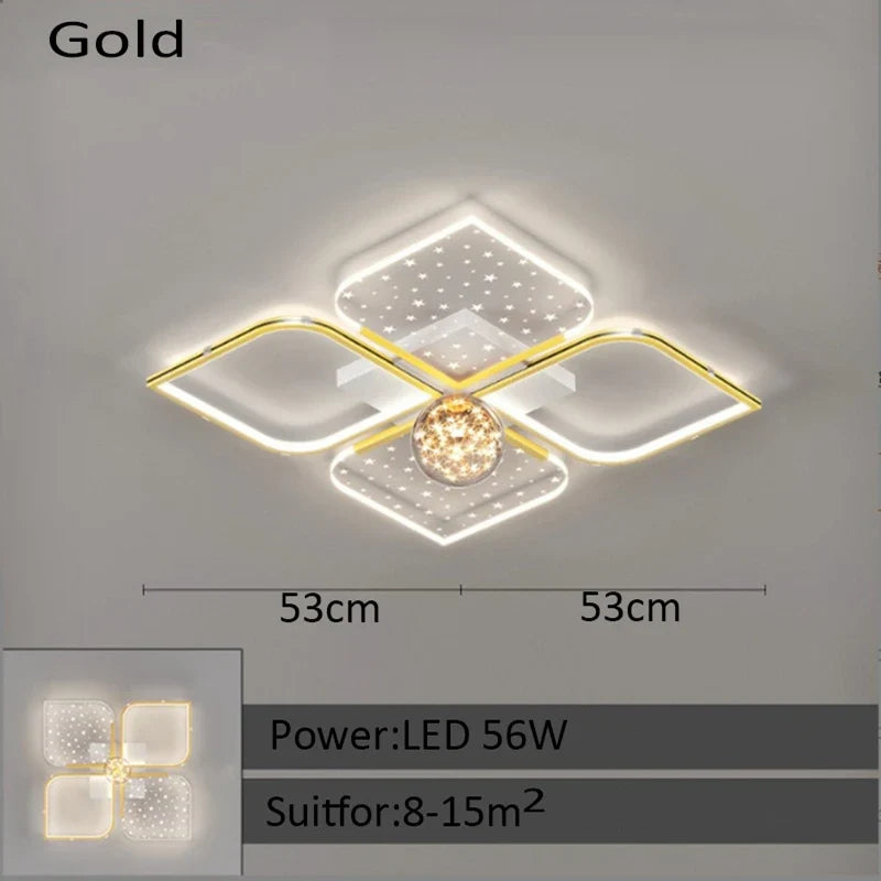 plafonnier led luxueux pour un éclairage moderne intérieur