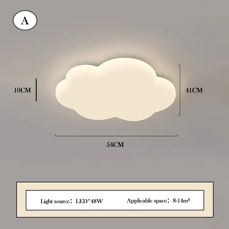 plafonnier nuage créatif pour chambre d'enfant chaleureuse