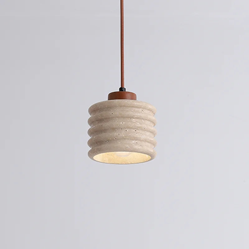 suspension en pierre naturelle rétro à led pour décoration intérieure