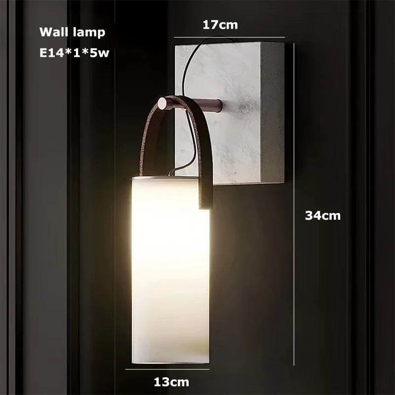 lustre en marbre massif led avec intensité variable