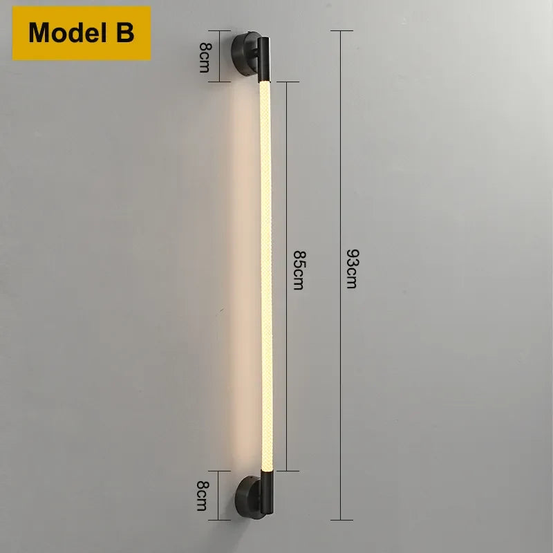 Applique murale moderne en Tube de néon LED tissé en Silicone