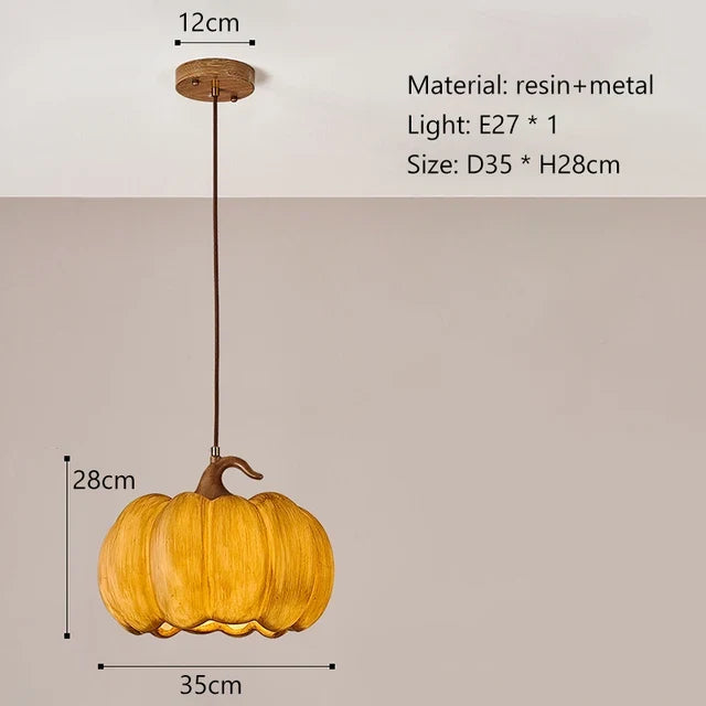 lustre japonais rétro wabi sabi led citrouille pour restaurant