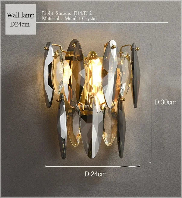 lustre moderne en cristal pour décoration intérieure élégante 2024
