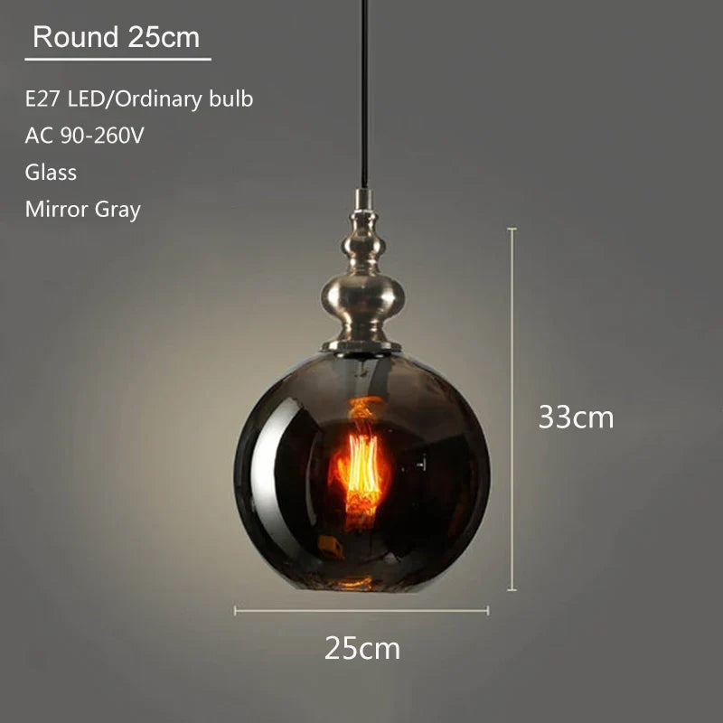 suspension en verre moderne pour décoration intérieure élégante
