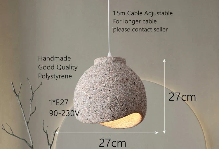 lustre wabi sabi nordique pour restaurant bar et décoration familiale